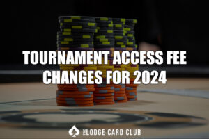 We’ve Made a Slight Increase to Our Tournament Fees